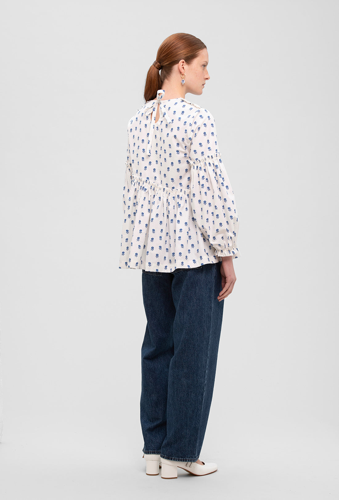 Anthea Blouse - Delft Flower