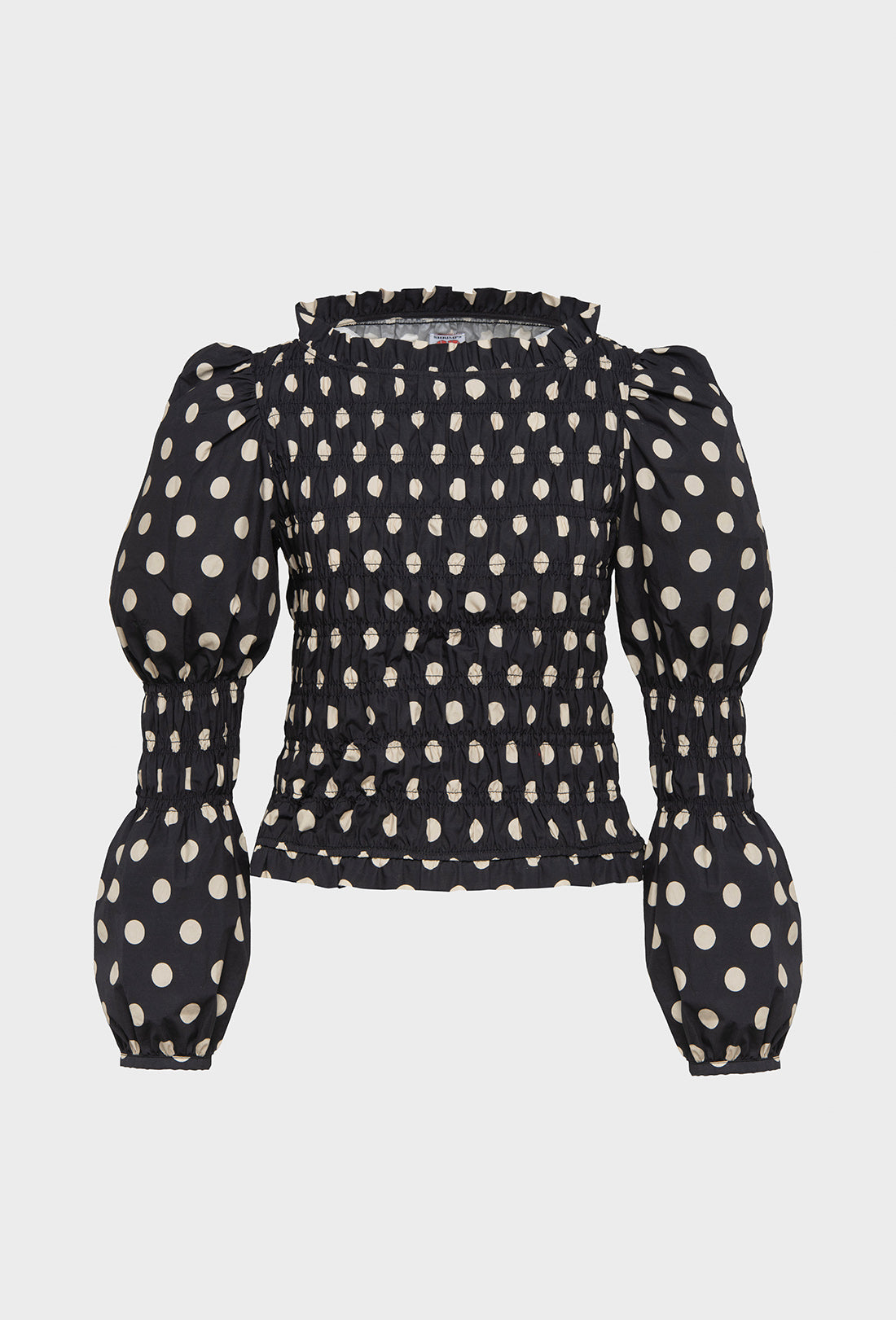 Antoon Blouse - Black/Ecru Spot