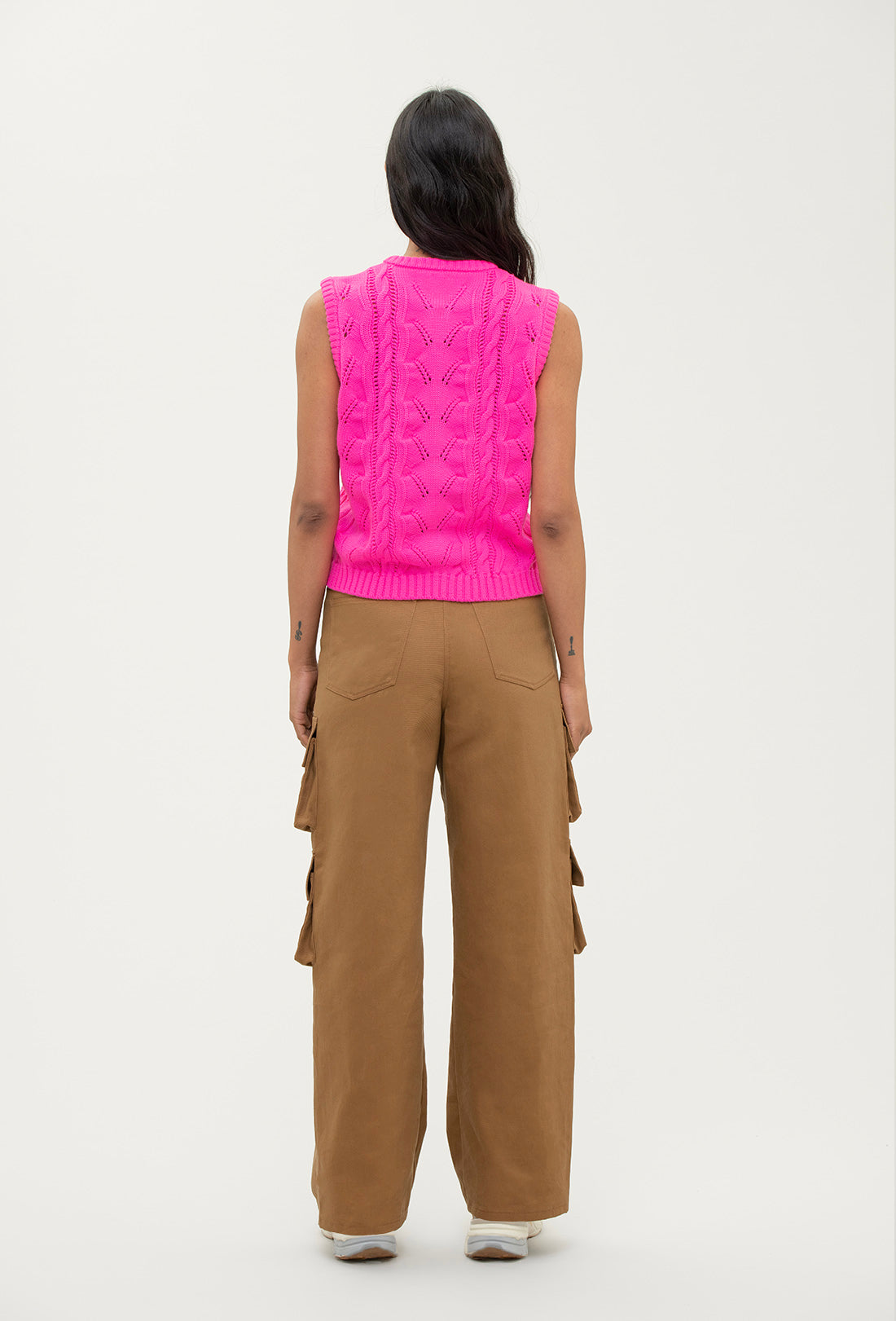 Arden Vest - Hot Pink