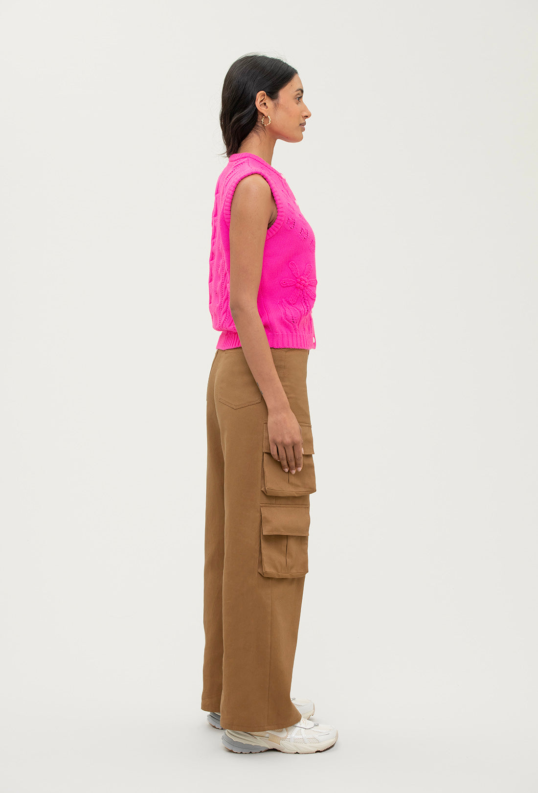 Arden Vest - Hot Pink