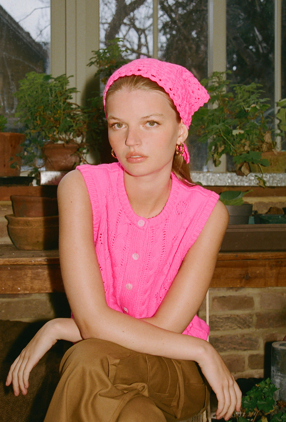 Isha Scarf - Hot Pink