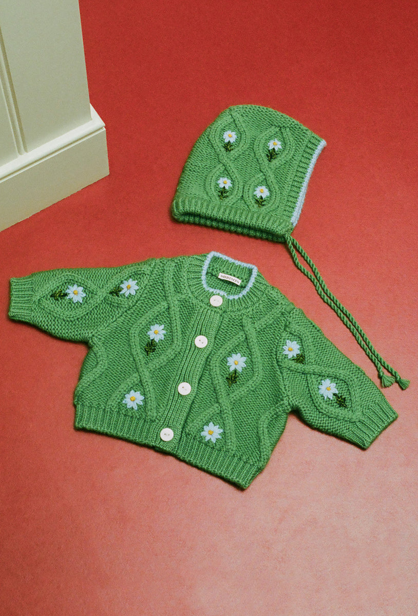 Shrimps Minnow Baby Cardigan Green Blue shrimps