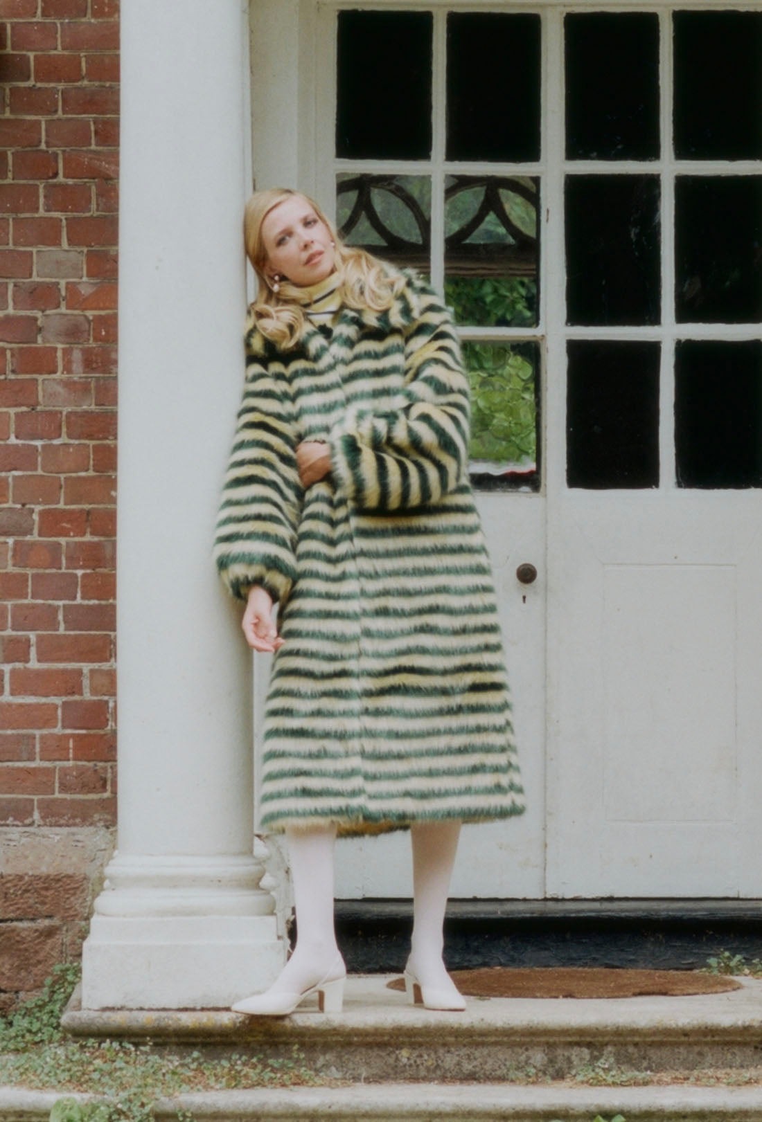 Bulmer Coat - Yellow/Green Stripe