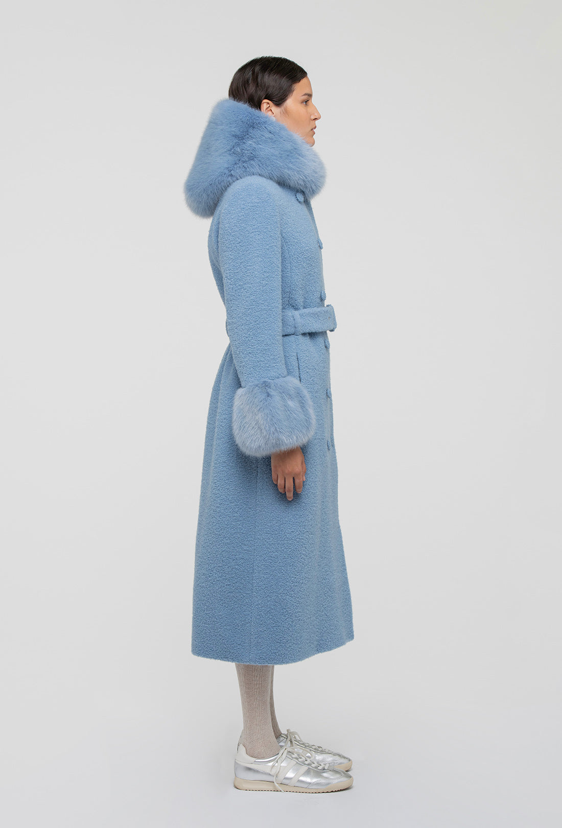 Pre-order Dallas Coat - Faded Denim