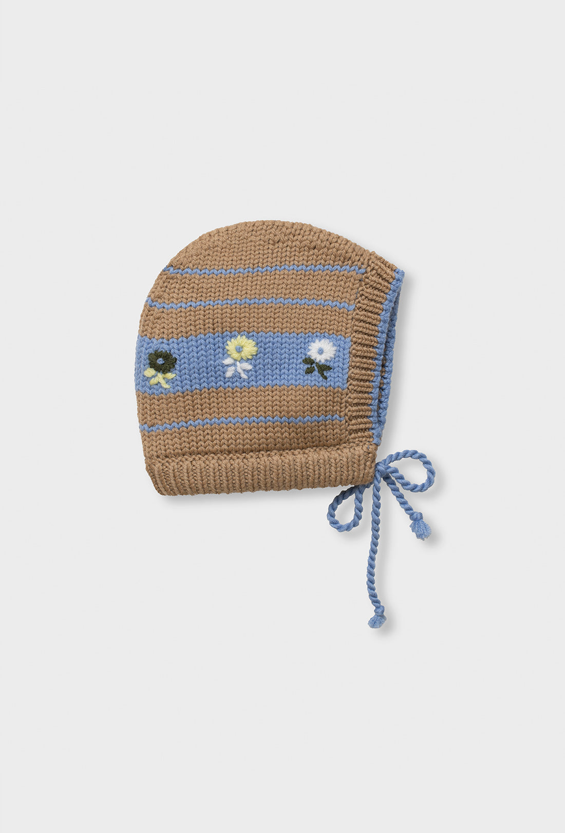 Artemis Baby & Kids Bonnet - Camel/Greek Blue