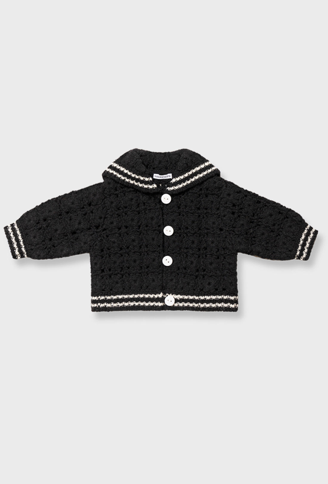 Dovie Baby & Kids Cardigan - Black/Cream