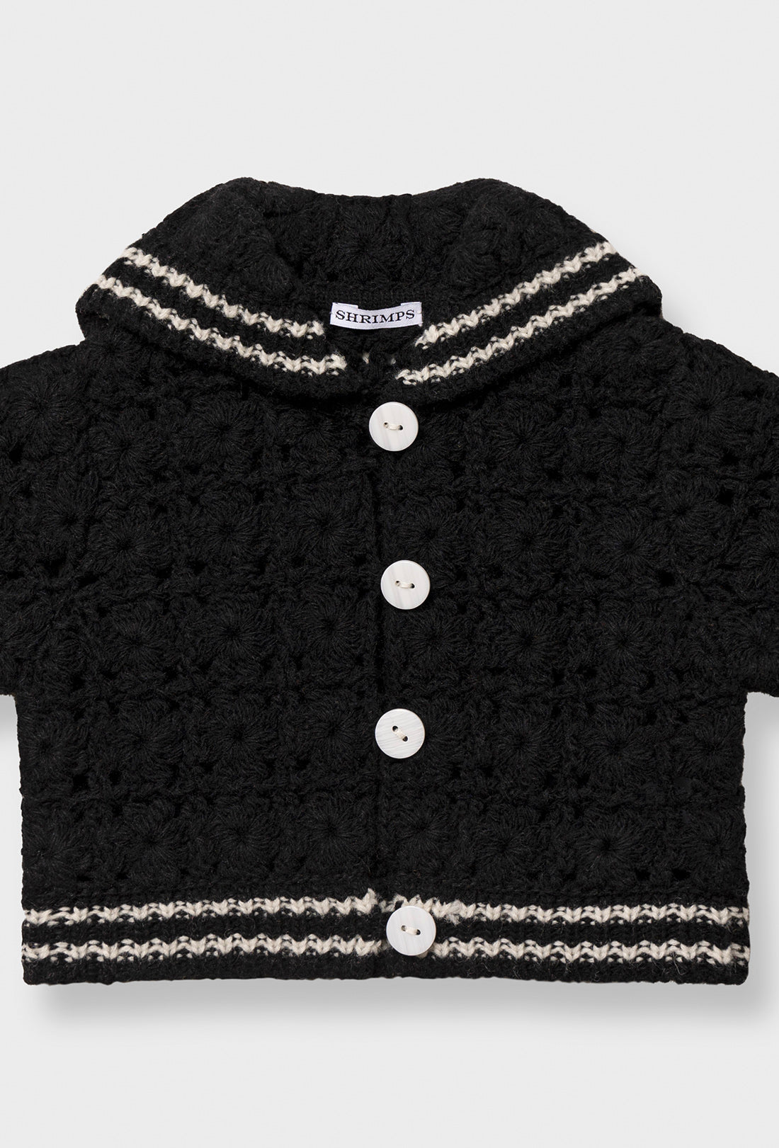 Dovie Baby & Kids Cardigan - Black/Cream
