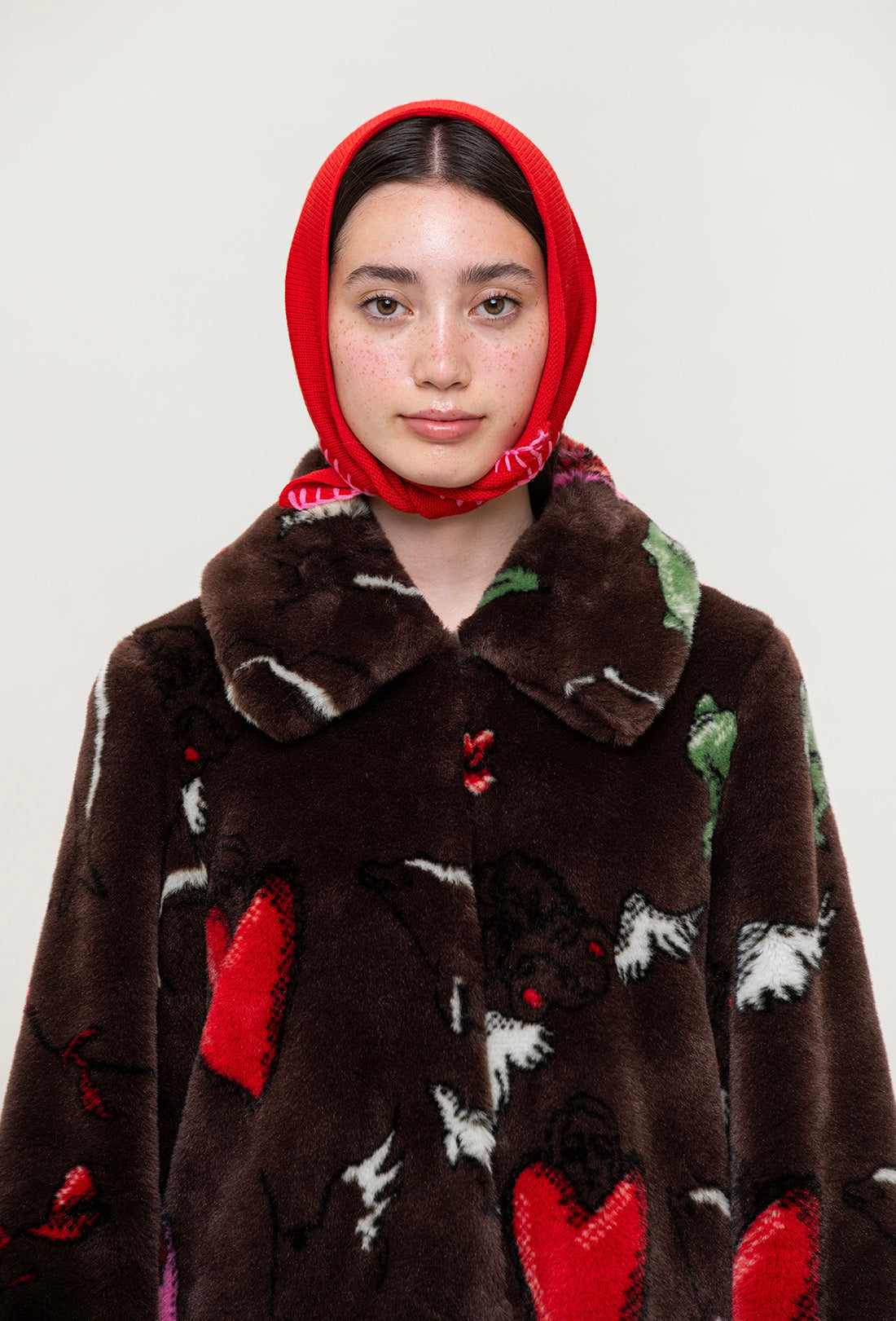 Evelina Scarf - Red/Pink - Final sale