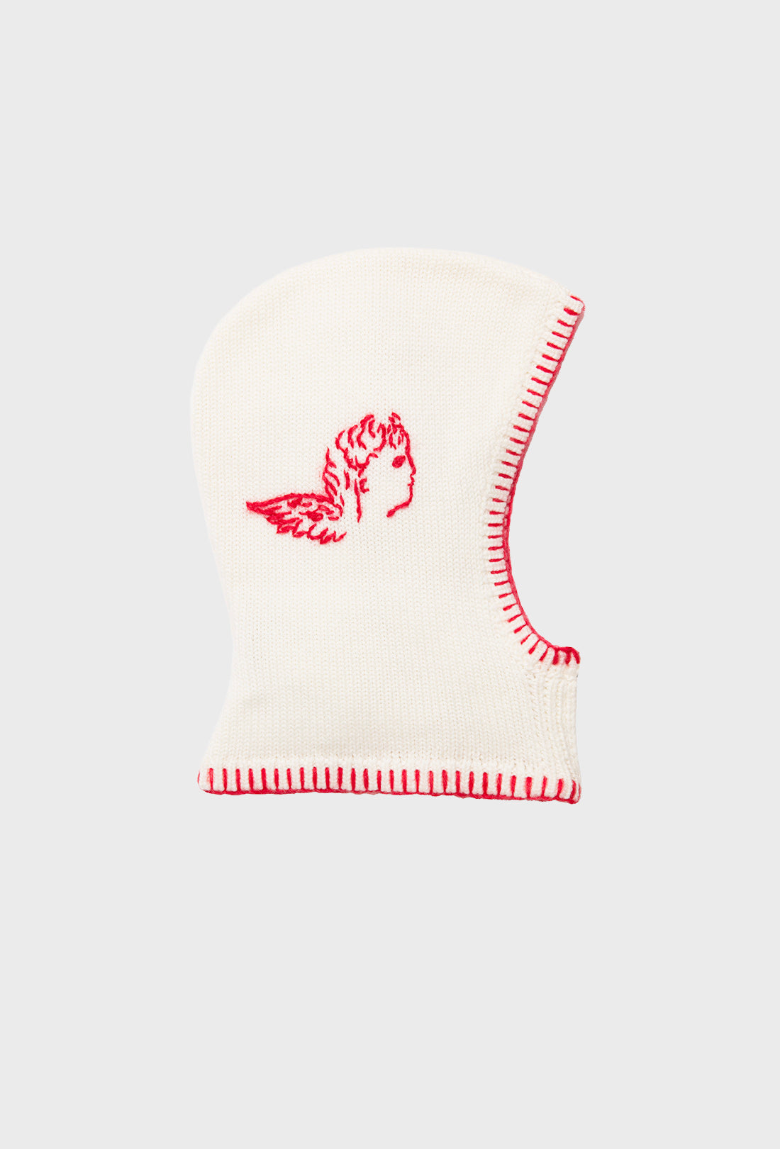 Ford Balaclava - Cream/Rose Red