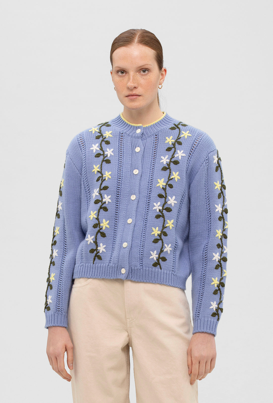 Hesper Cardigan - Greek Blue/Multi