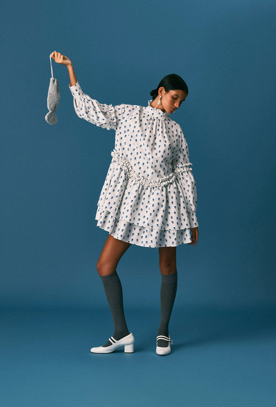 Irene Dress - Delft Flower