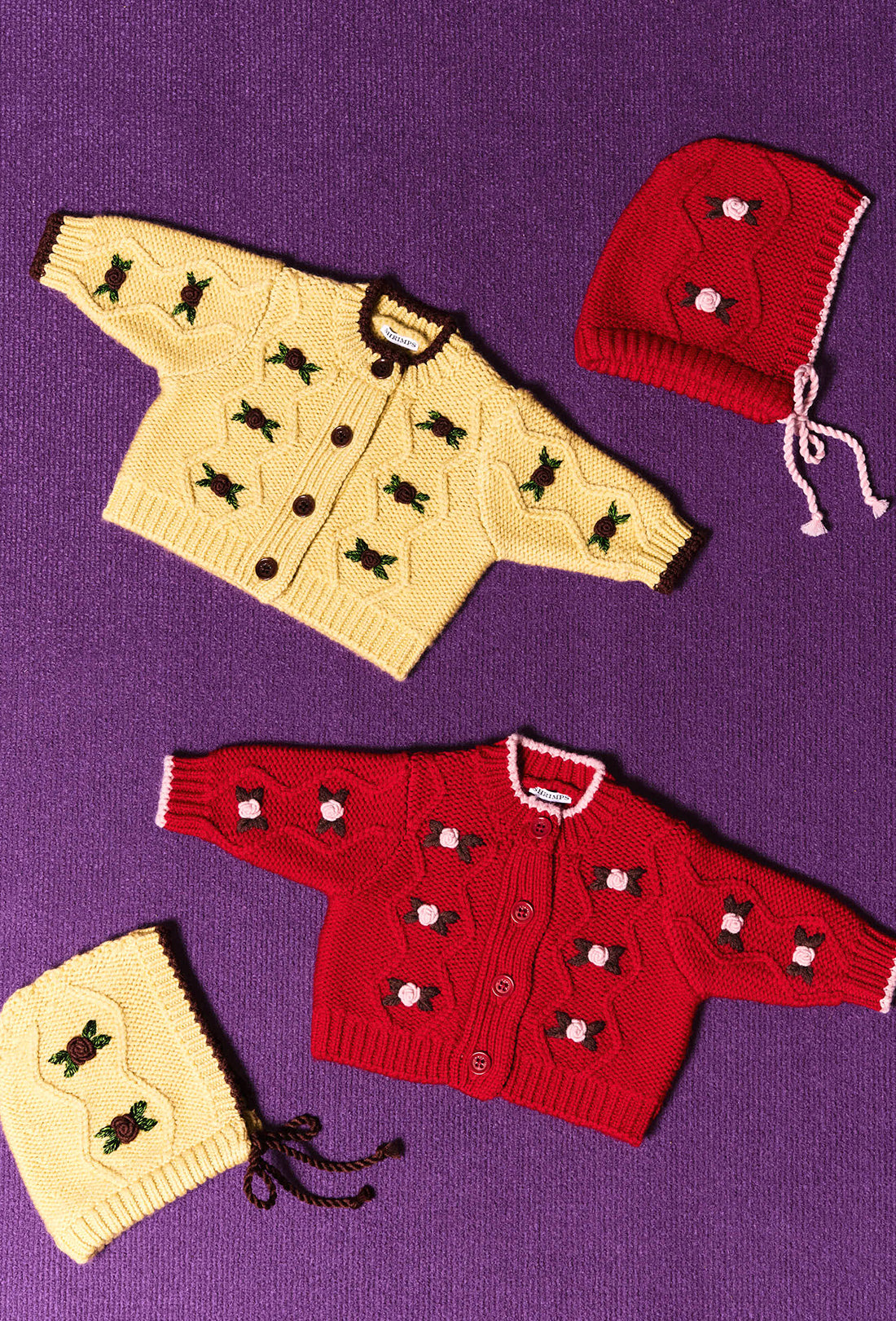 Irie Baby & Kids Cardigan - Dusty Yellow/Choc Brown