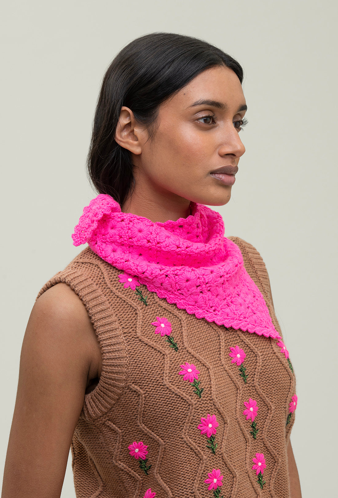 Isha Scarf - Hot Pink