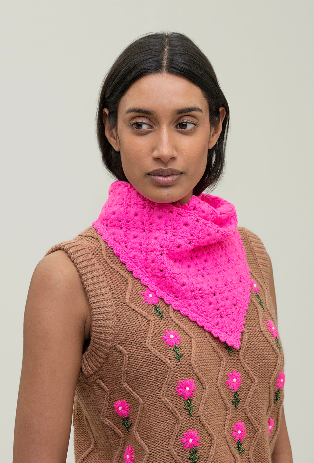 Isha Scarf - Hot Pink