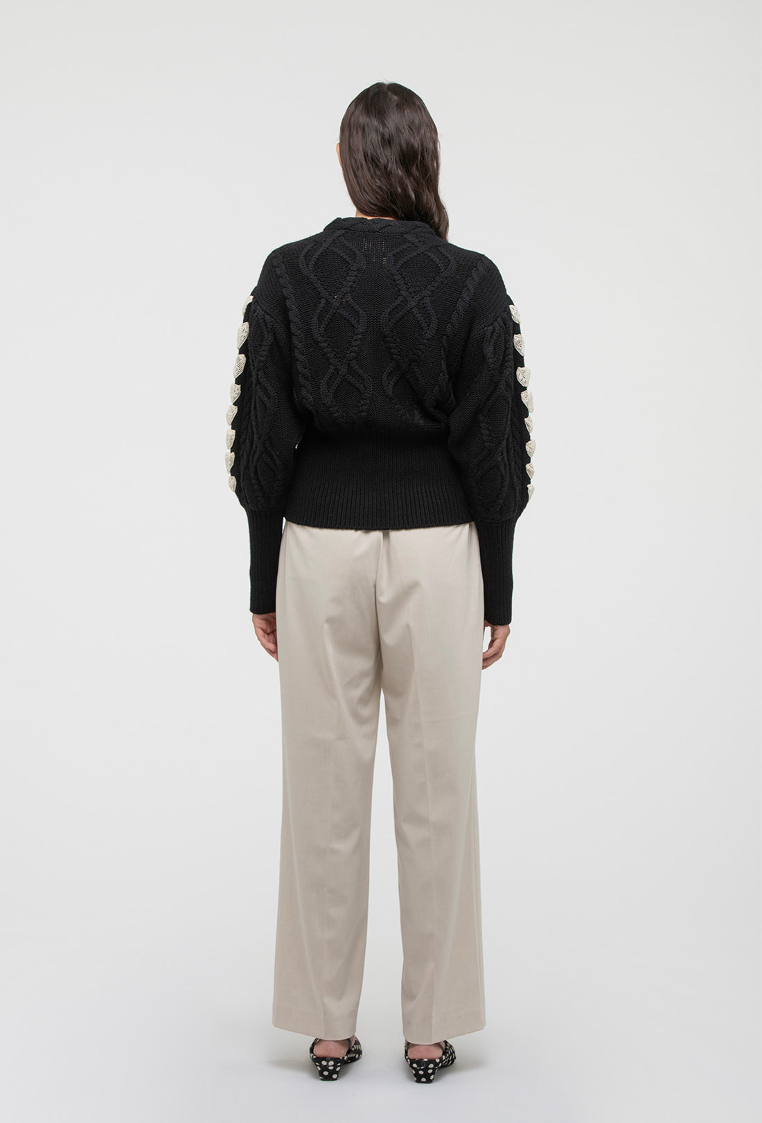 Jesse Cardigan - Black/Cream