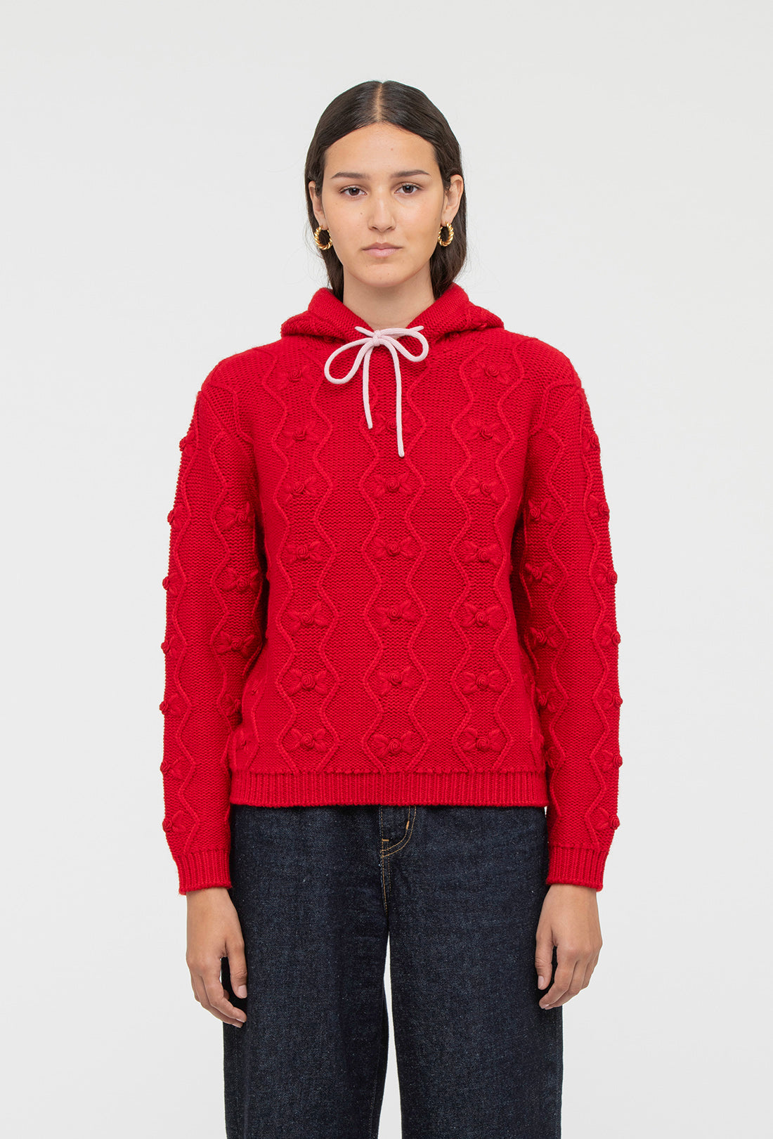 Junie Hoodie - Rose Red