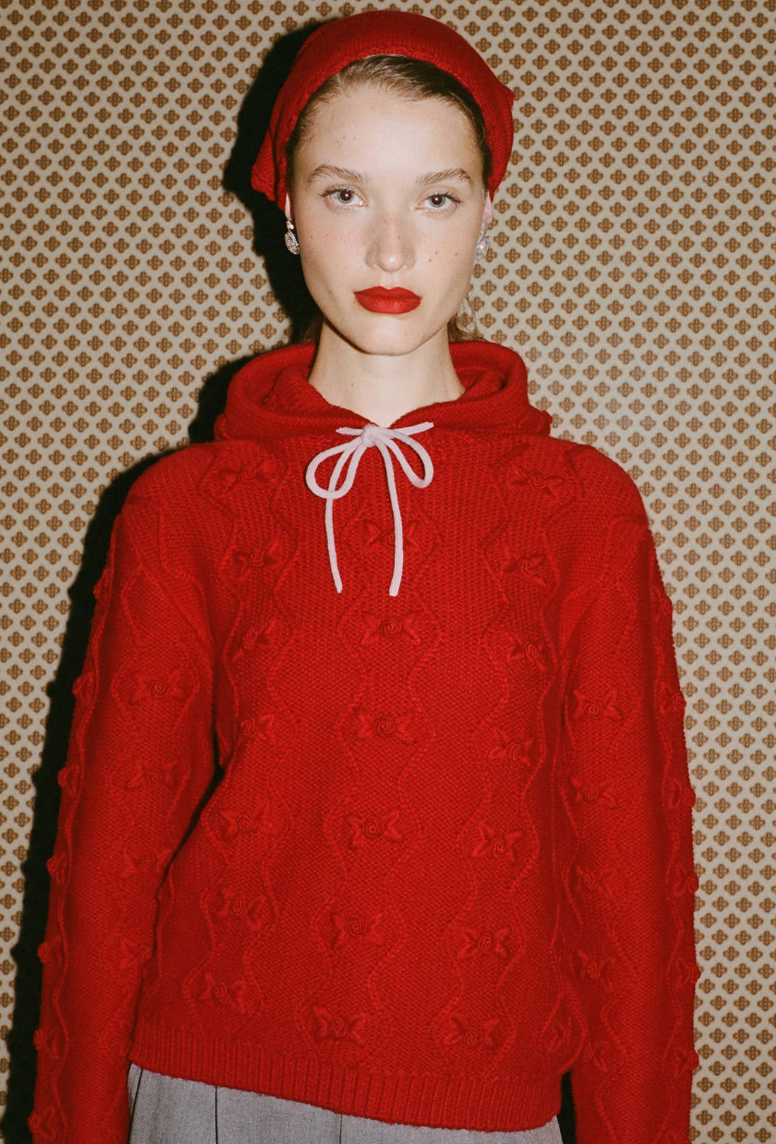 Junie Hoodie - Rose Red