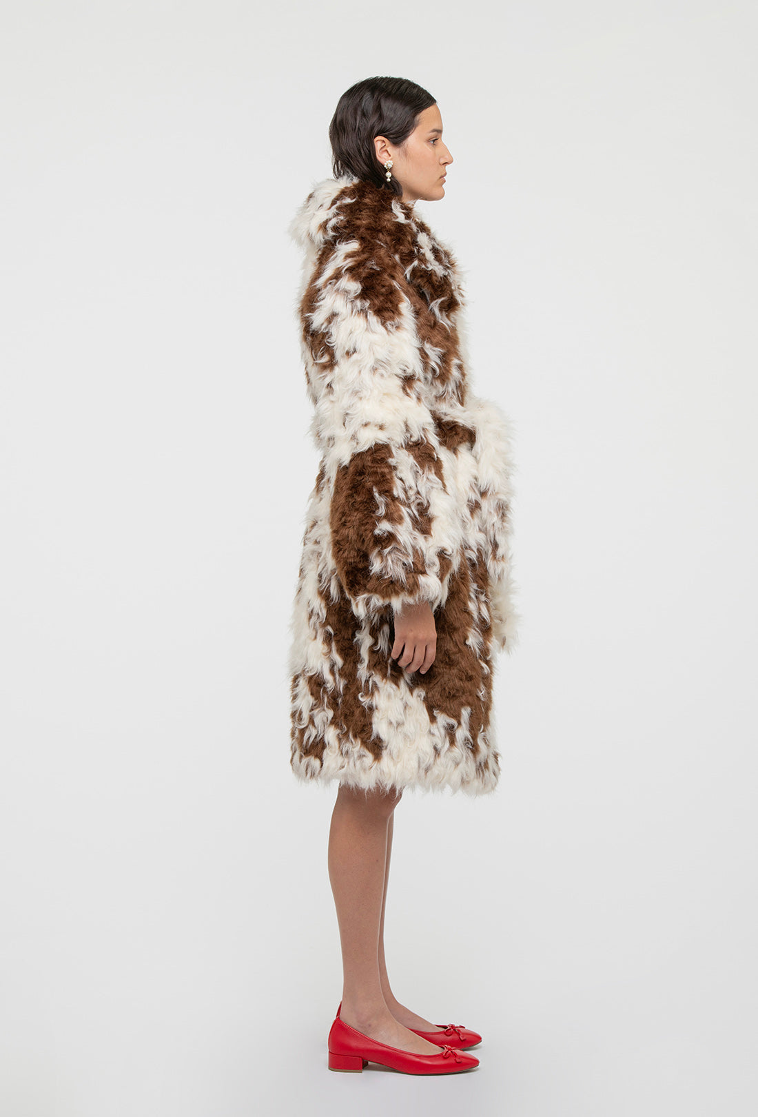Lincoln Coat - Faux Cowhide
