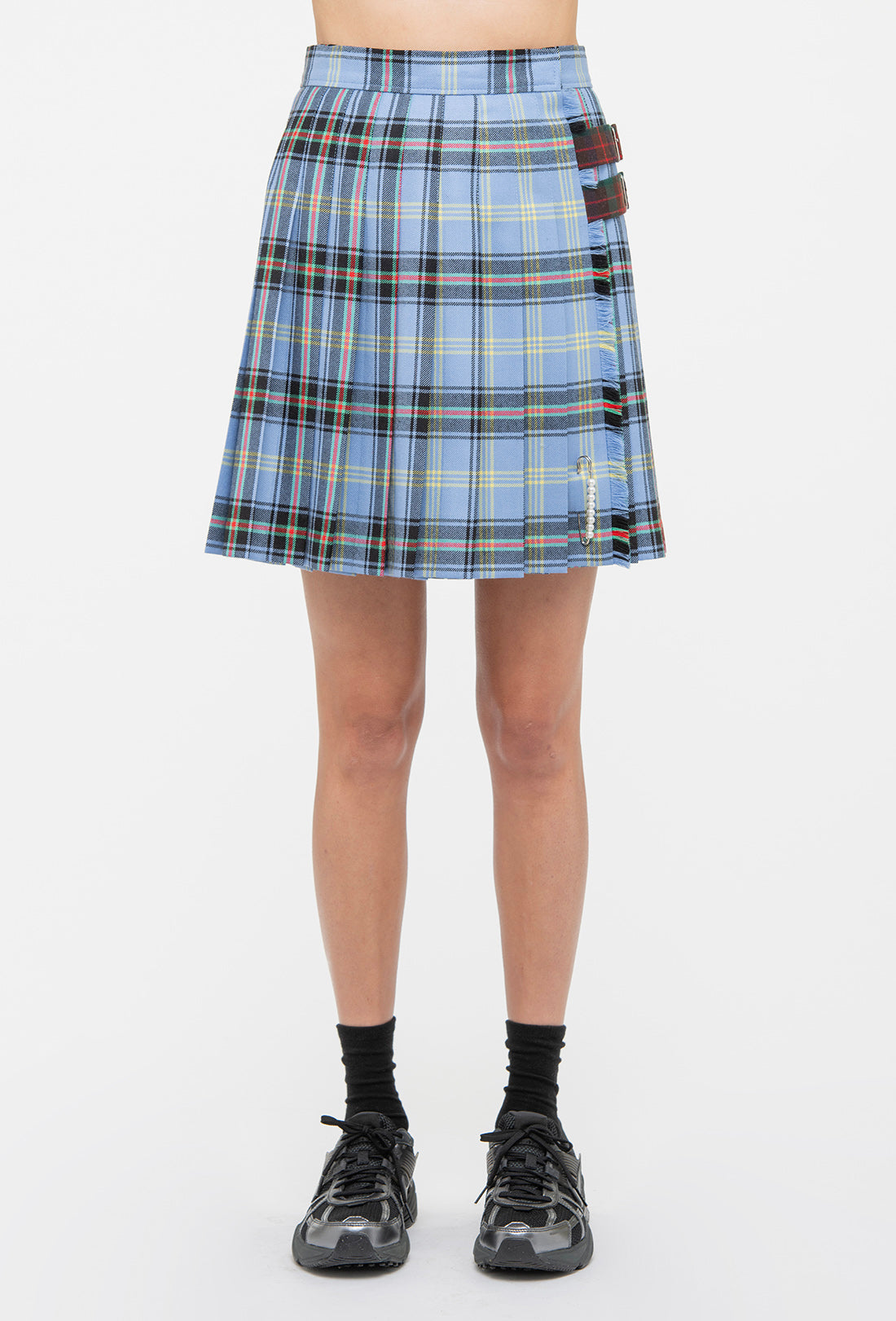 Murphy Skirt - Blue Tartan