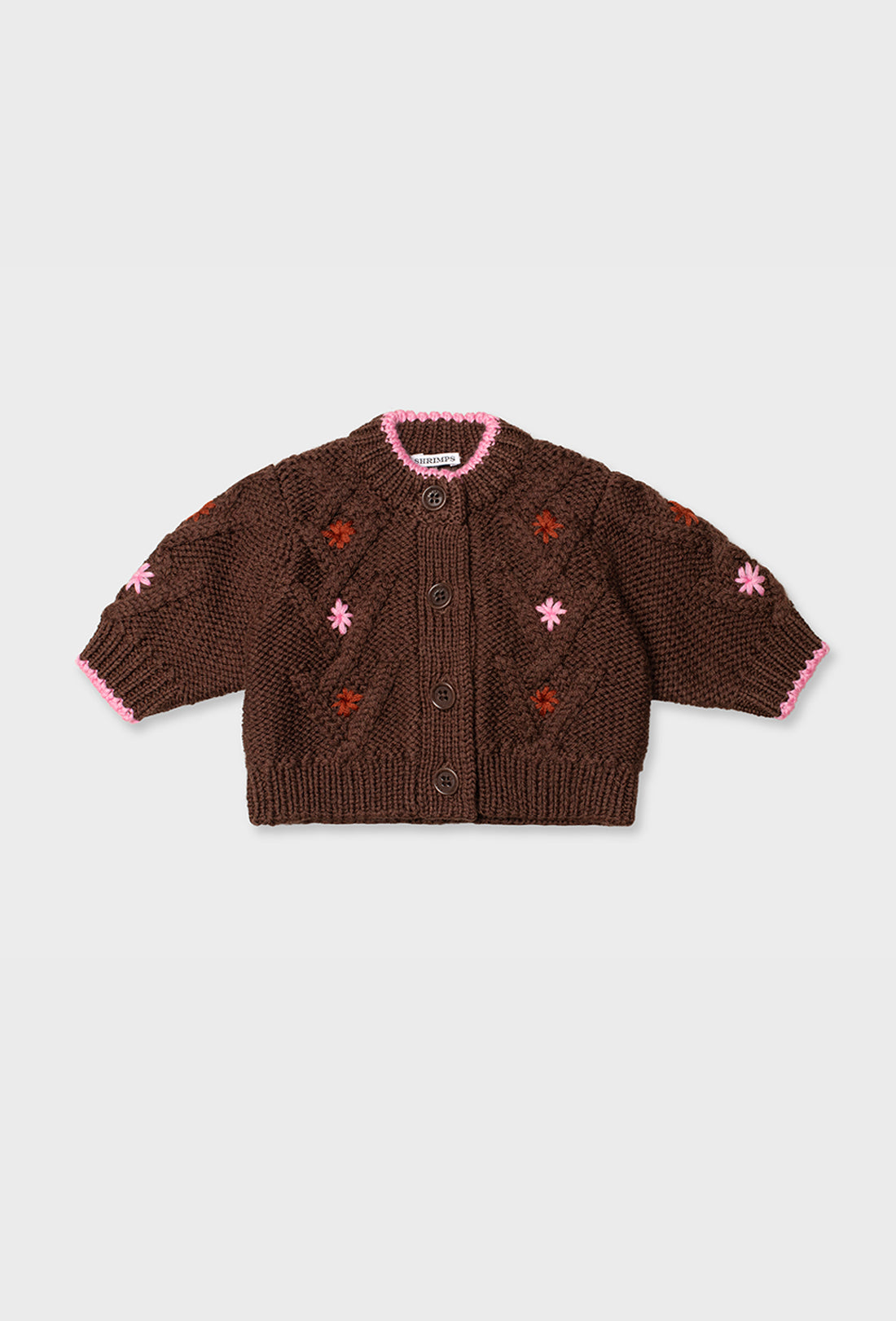 Ohio Baby & Kids Cardigan - Chocolate Brown/Multi