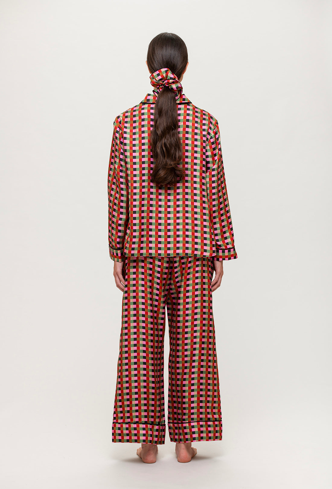 Nixi Pyjama Bottoms - Multi/Grid - Final sale