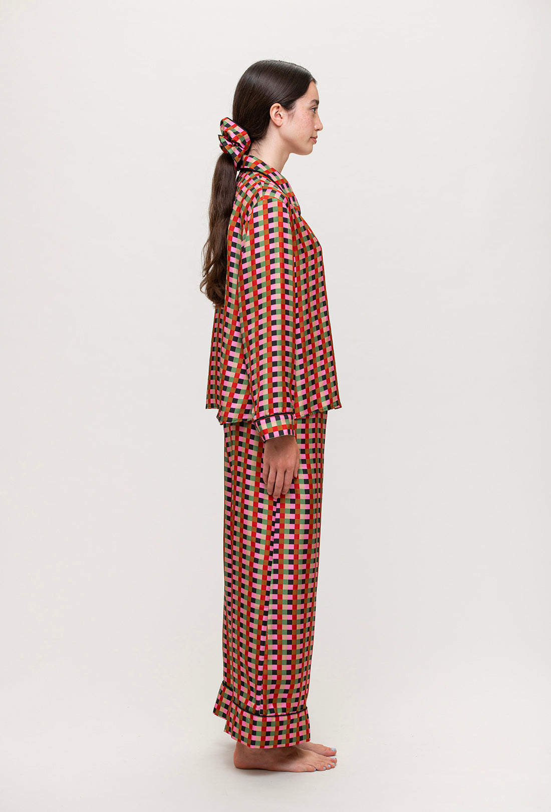 Nixi Pyjama Bottoms - Multi/Grid - Final sale