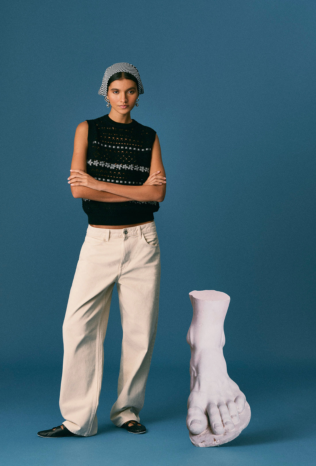 Salem Vest - Black Gingham