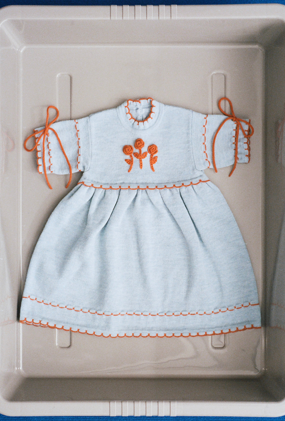 Sia Baby & Kids Dress - China Blue/Rust