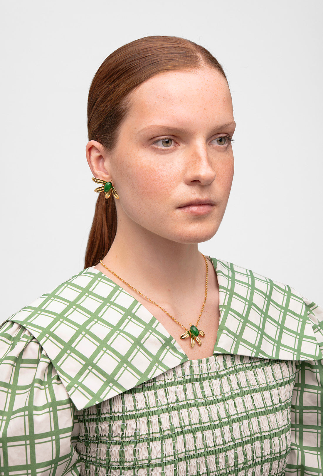 Sophia Necklace - Gold/Green