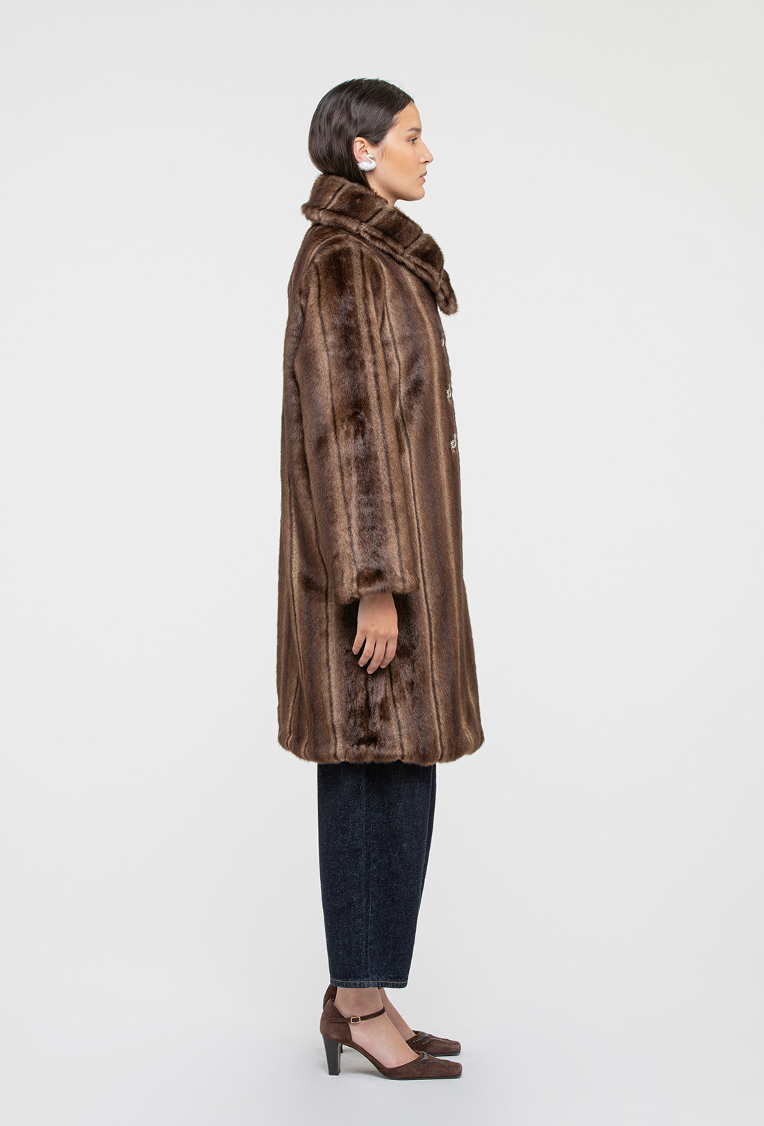 Vincent Coat - Faux Mink