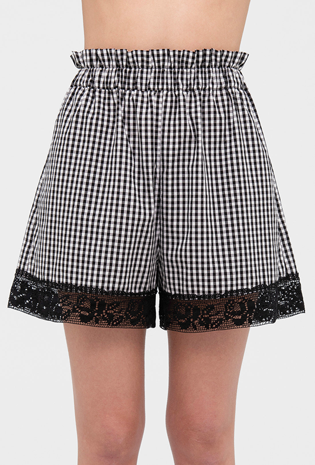 Zaza Shorts - Black Gingham