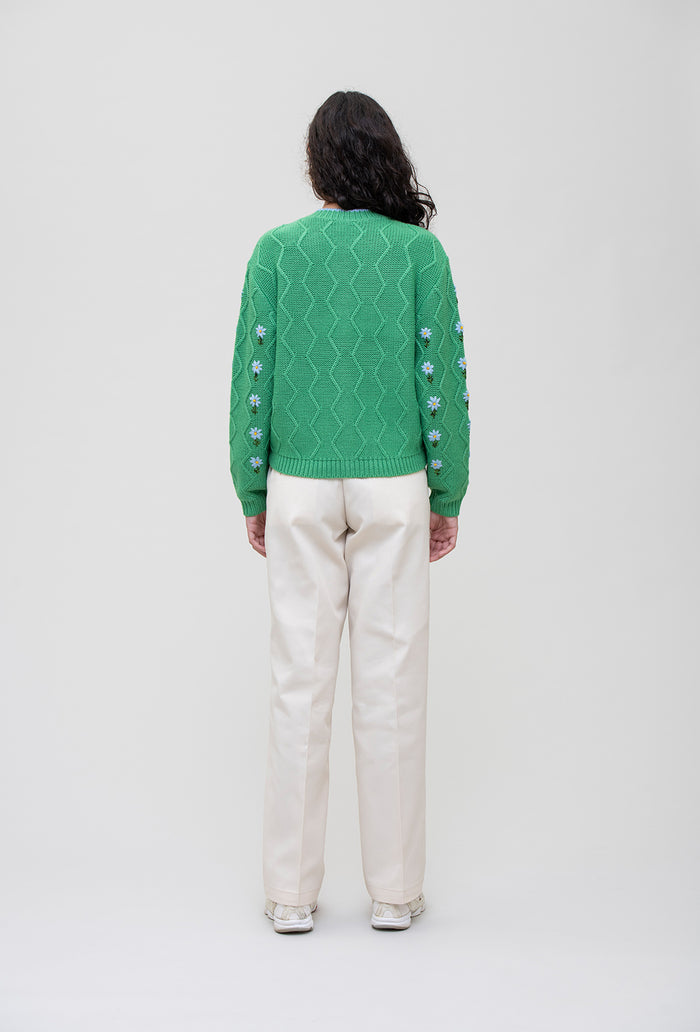 (Delivery End May) Bennett Cardigan - Green/Blue