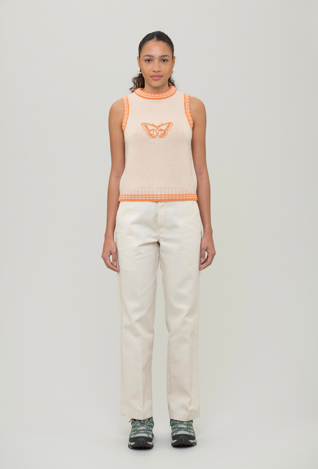 peanut knit butterfly vest