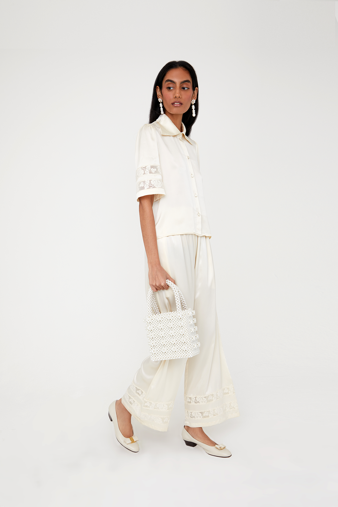 Libra Trousers - Ivory/Off-white