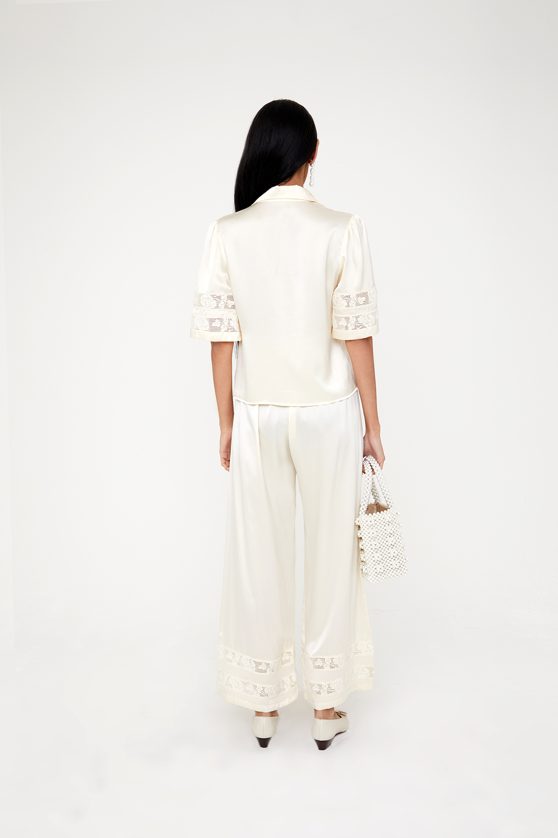 Libra Trousers - Ivory/Off-white