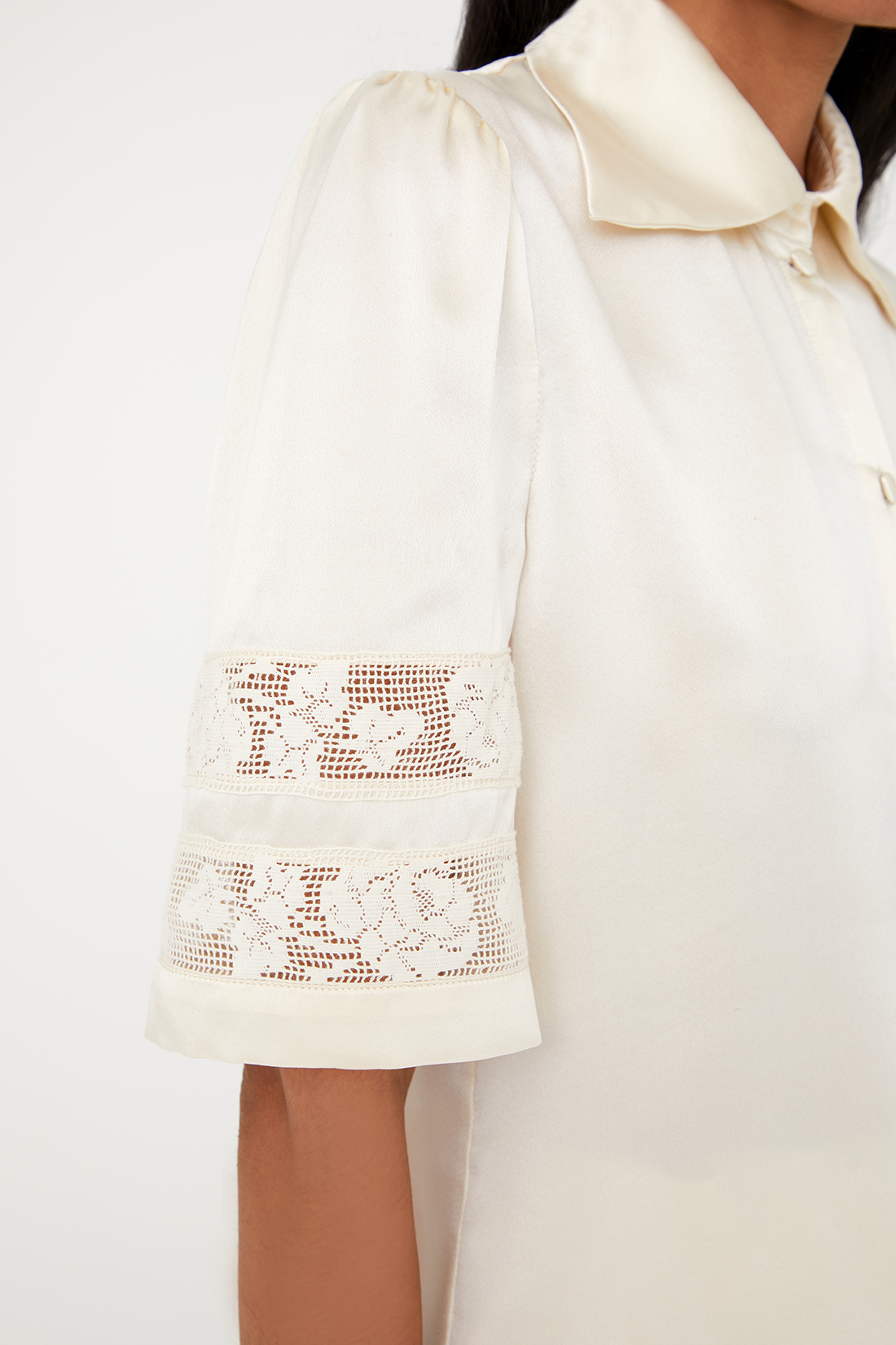 Clematis Blouse - Ivory/Off-white