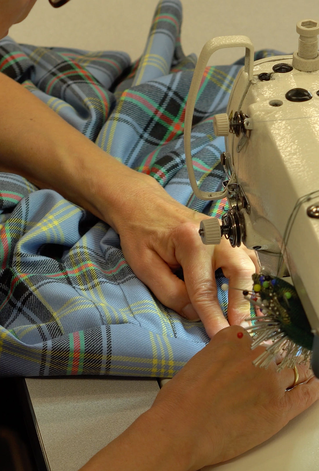 Murphy Skirt - Blue Tartan