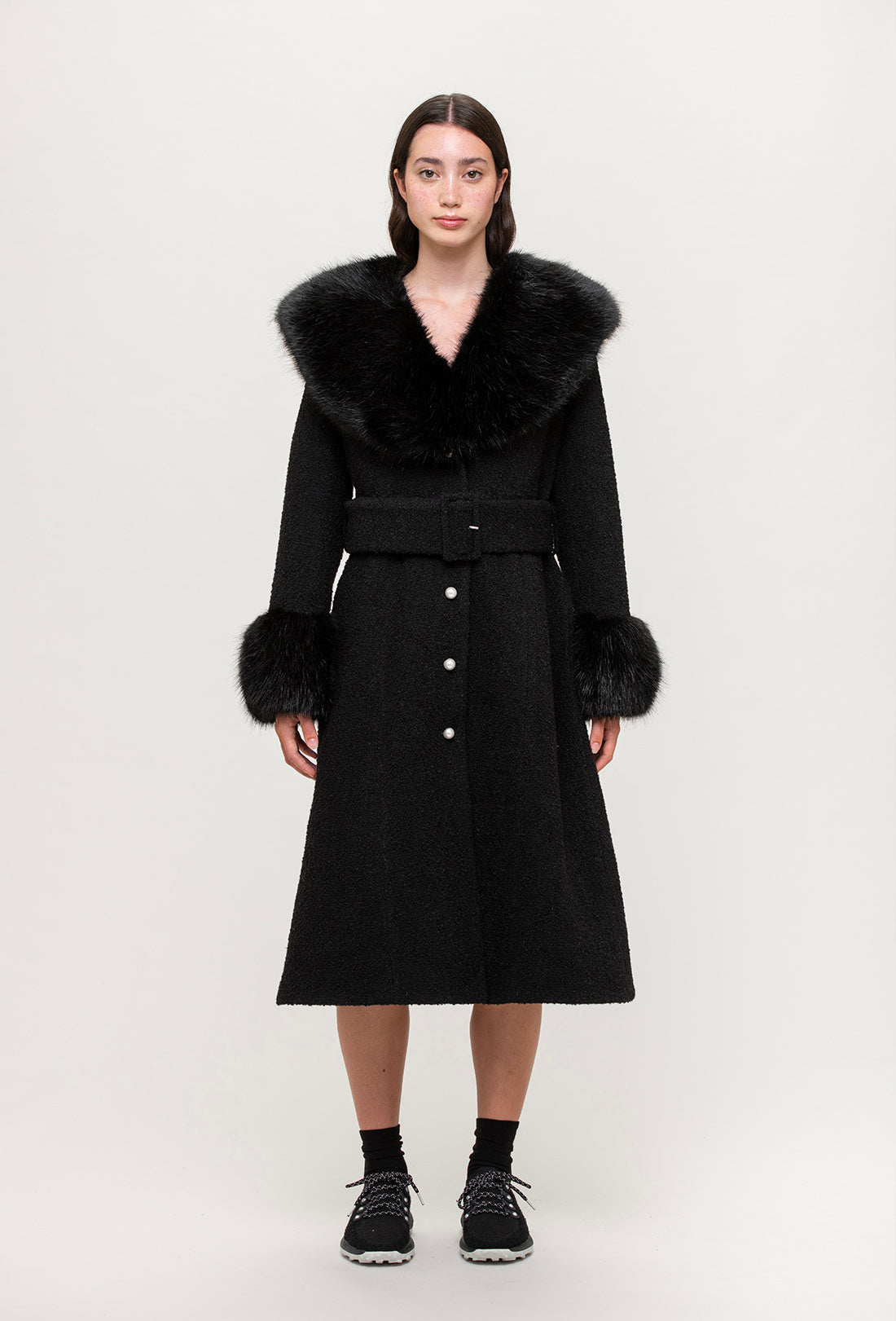 Balthasar Coat - Black/Pearl