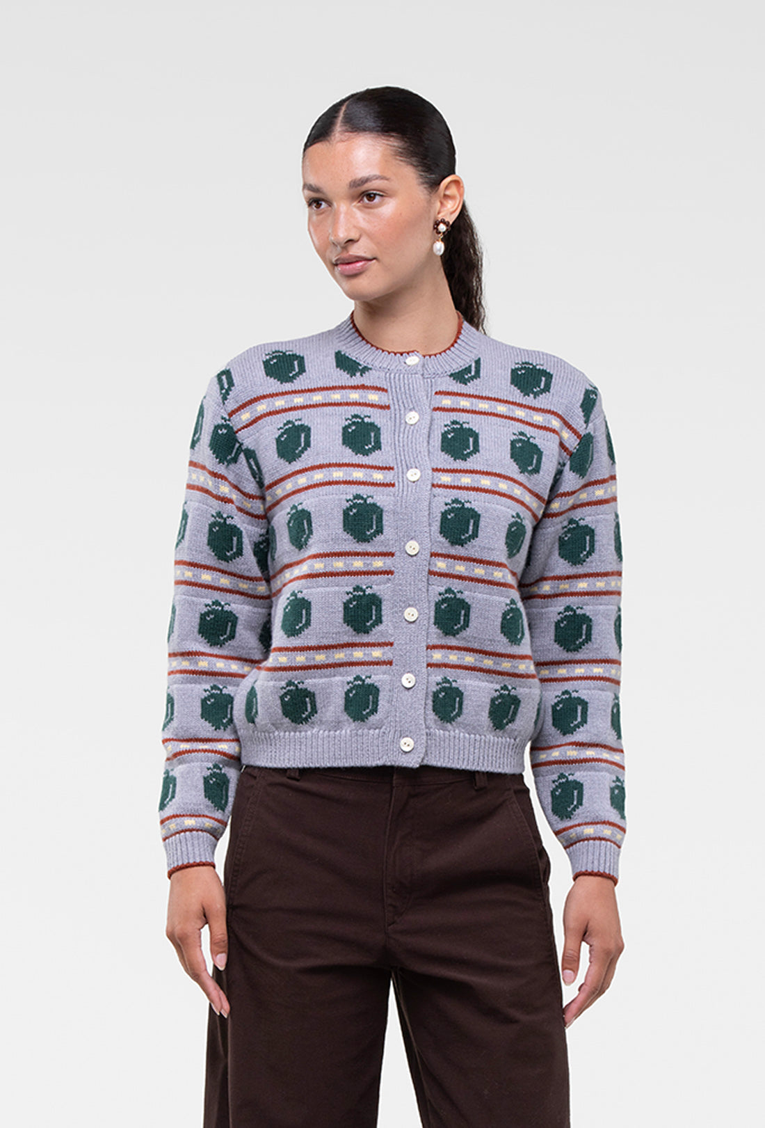 Ambrosia Cardigan - Grey/Multi