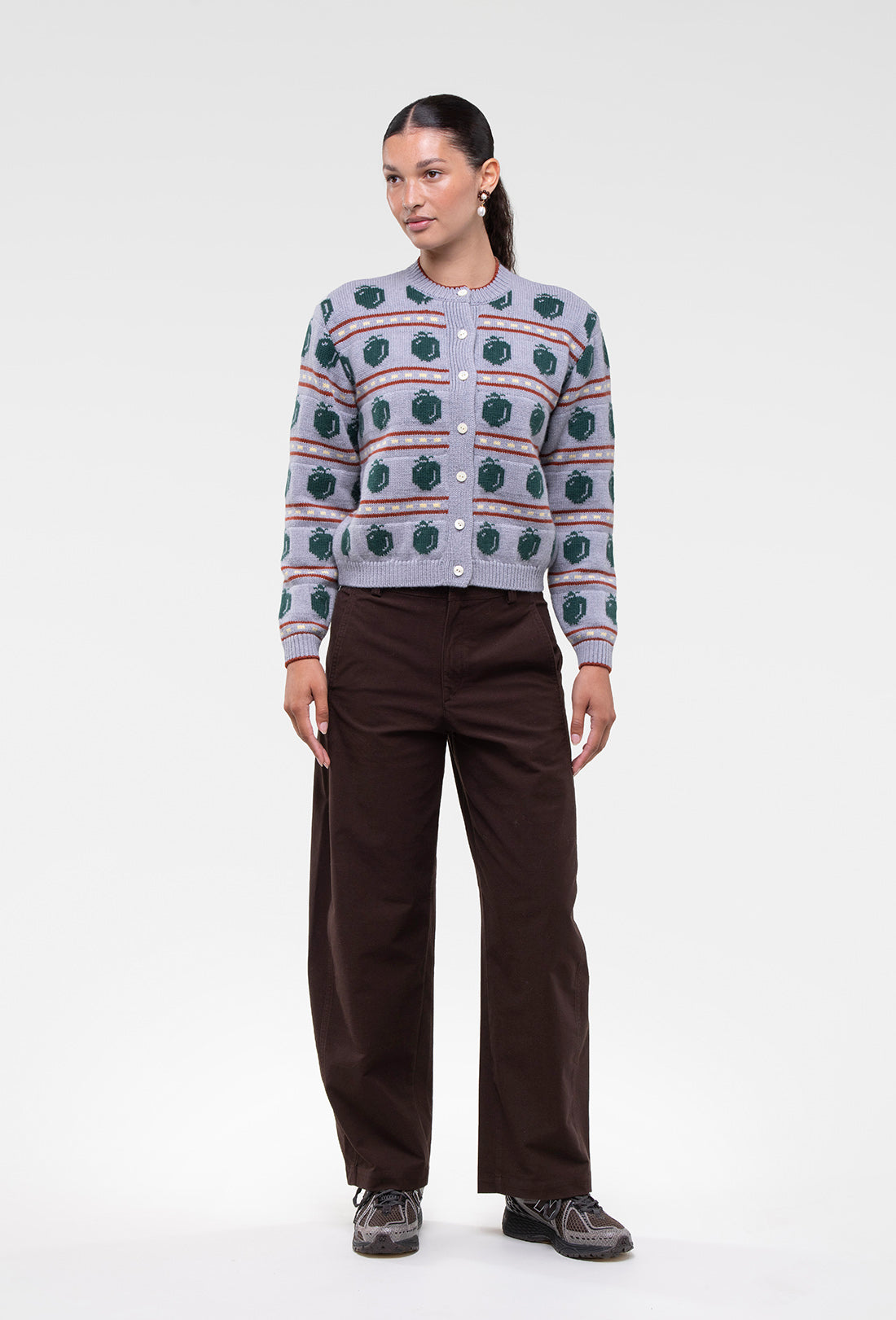 Ambrosia Cardigan - Grey/Multi