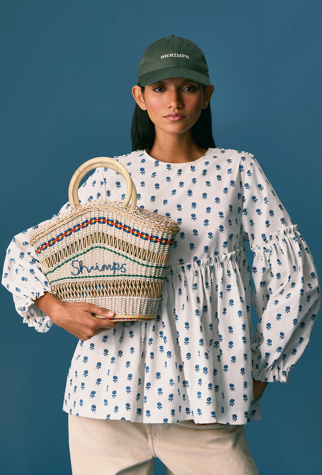 Anthea Blouse - Delft Flower