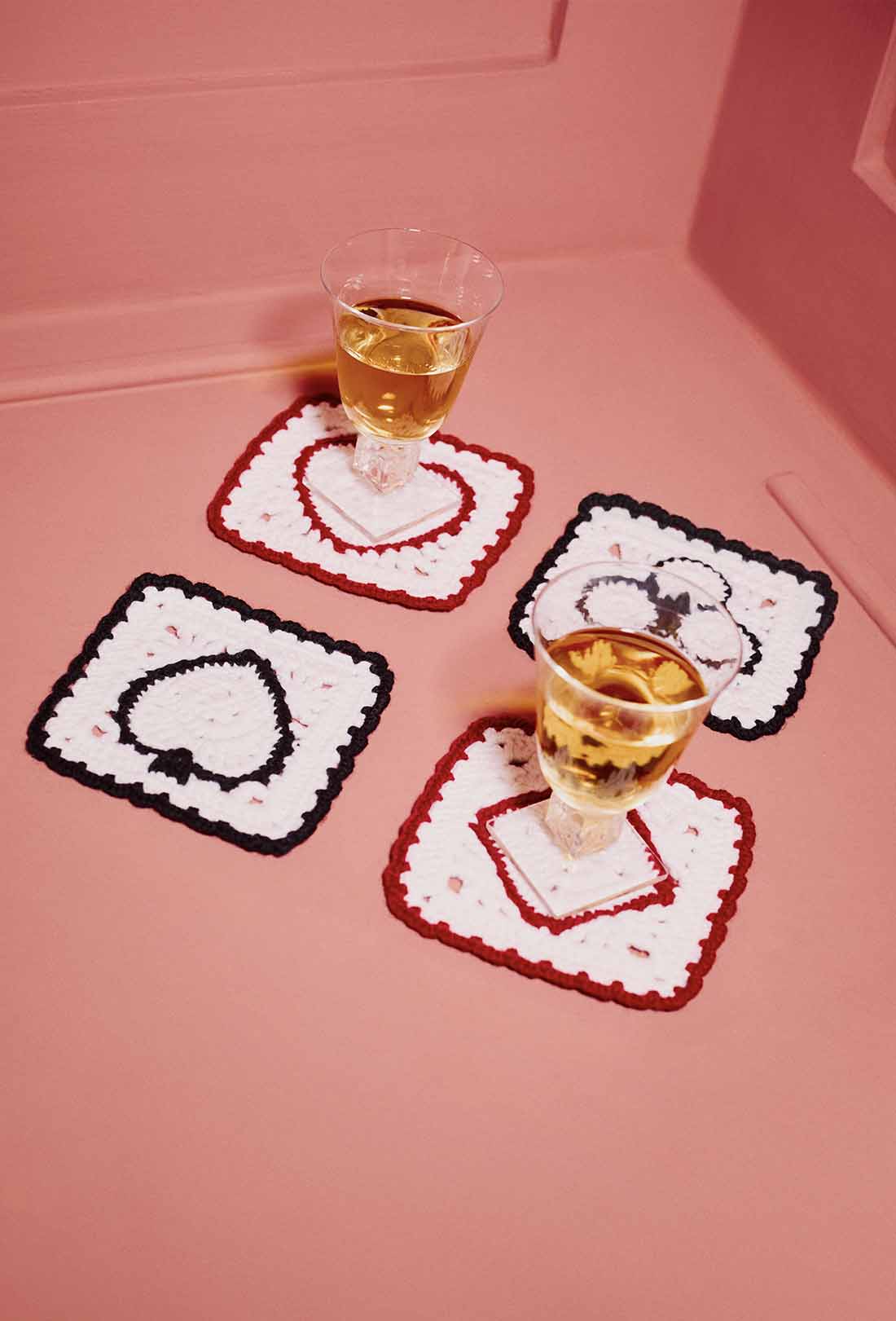 Shrimps x Reformation Aces Regenerative Wool Coasters - Arctic/Multi