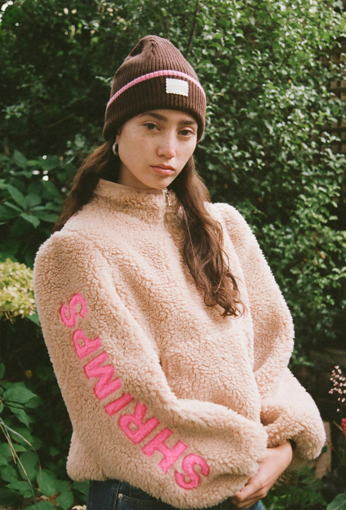 Finley Hat - Coffee/Pink