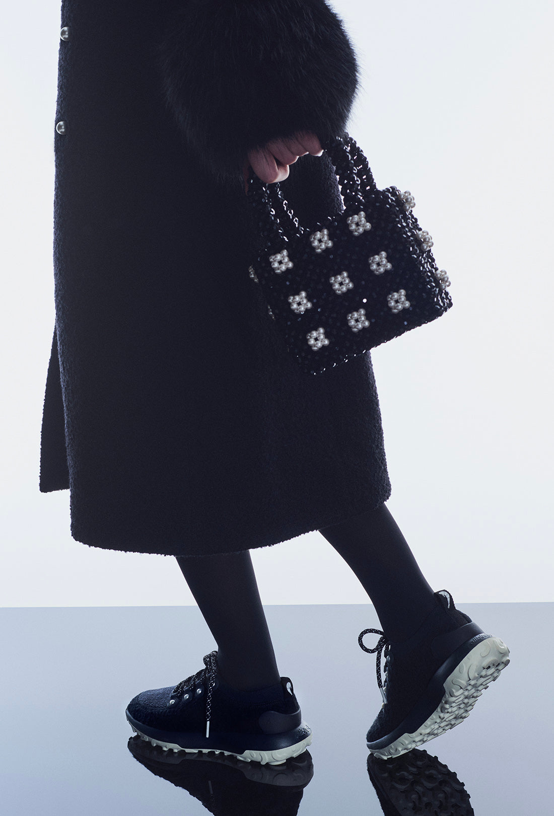 Mini Antonia Bag - Black/Pearl