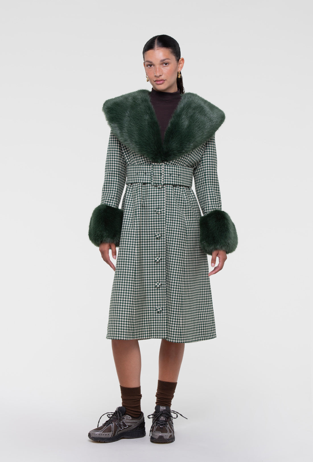 Balthasar Coat - Green Gingham