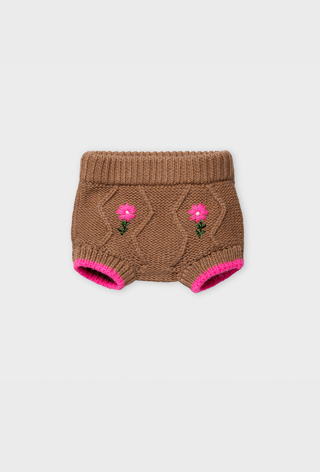 Bay Baby Bloomers - Tan/Hot Pink