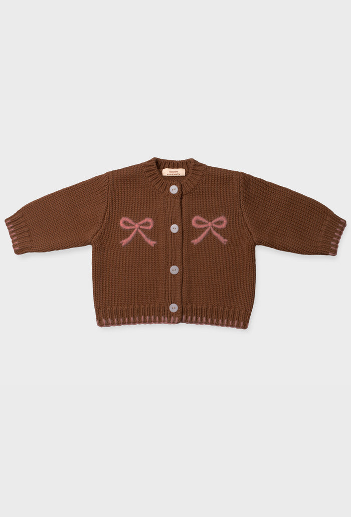 Shrimps x BINIBAMBA Solene Baby Cardigan - Bruno/Rose