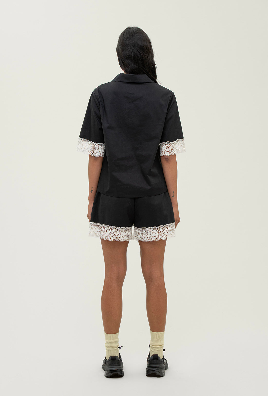 Dimity Blouse - Black/Cream