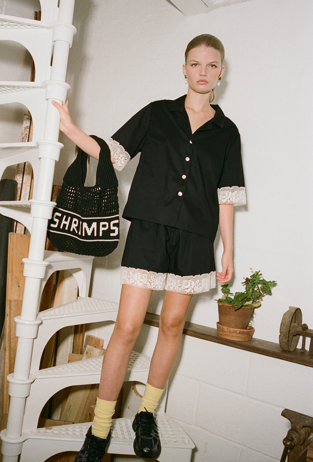 Zaza Shorts - Black/Cream