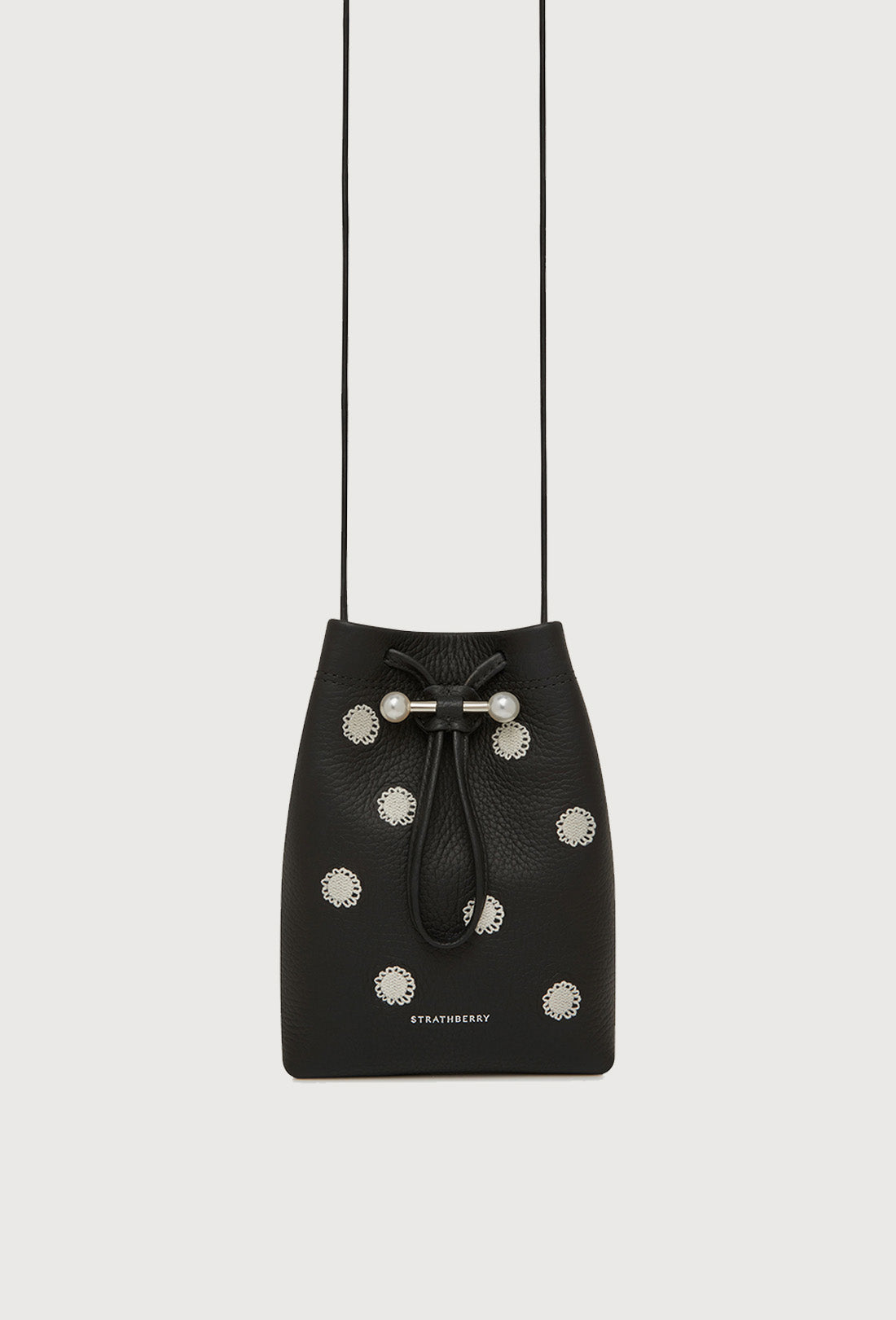 Shrimps x Strathberry Osette Pouch - Black